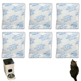 xcivi 6 Pack Pet Food Desiccant Bags for Voluas Automatic Cat Dog Pet Food Feeders Model VL001, VL002, VL003, VL004; Moisture-Proof Bag Desiccant Keep Pets Foods Dry and Fresh